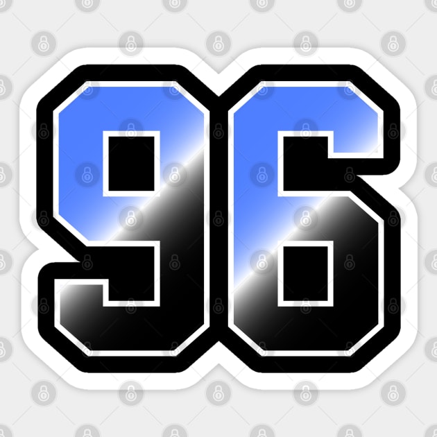 number 96 Sticker by Eric Okore